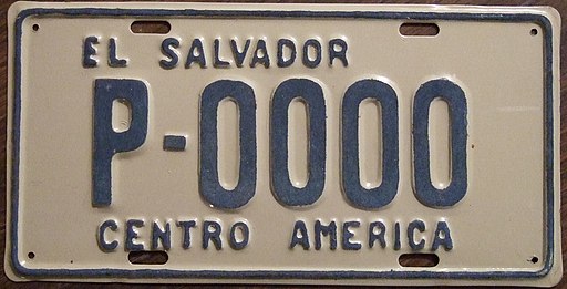 Car plate P-0000.