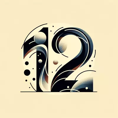 Artistic representation of numbers 2 and 1, symbolizing a twin flame connection. Image for illustration purposes only.