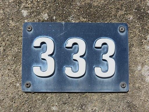 Number 333 rue des Gobins in Charly (Rhône, France).
