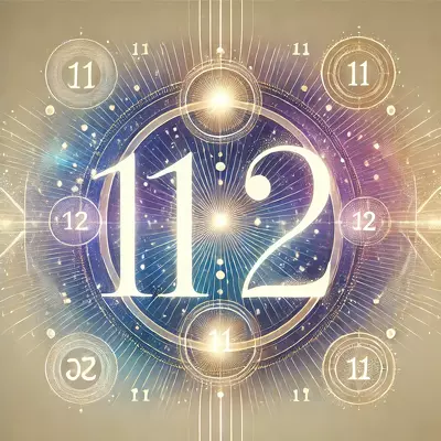 Illustration of repeating numbers 1212 and 1111 with spiritual symbols, representing the divine and the spiritual meaning of repeating numbers.