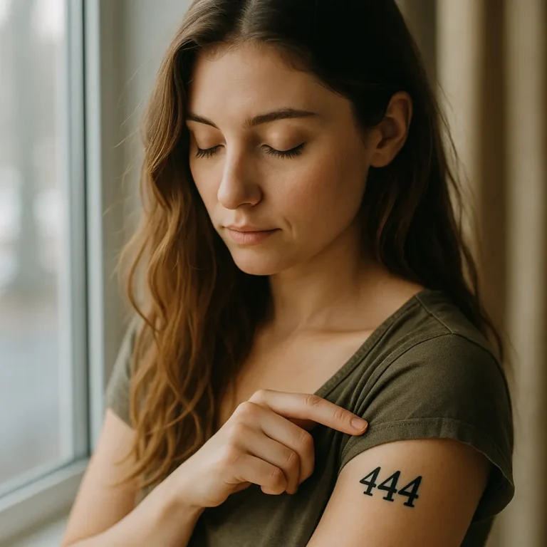 a young woman with closed eyes sitting near a window, softly illuminated by sunlight, symbolizing reflection during twin flame separation and the spiritual meaning of seeing angel number 444.